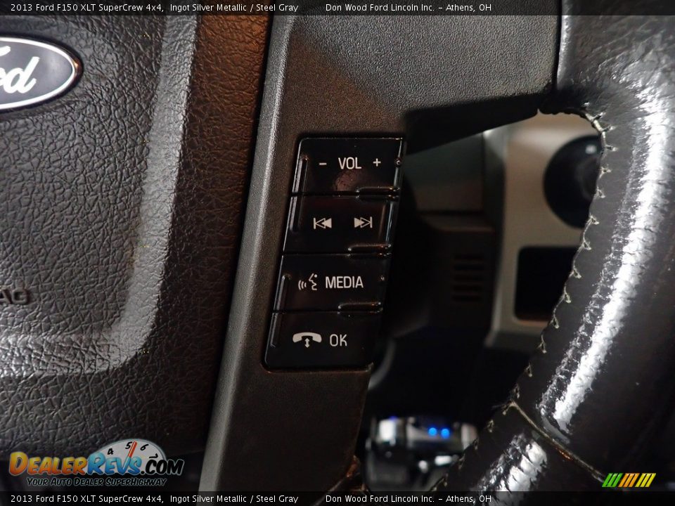 2013 Ford F150 XLT SuperCrew 4x4 Ingot Silver Metallic / Steel Gray Photo #29
