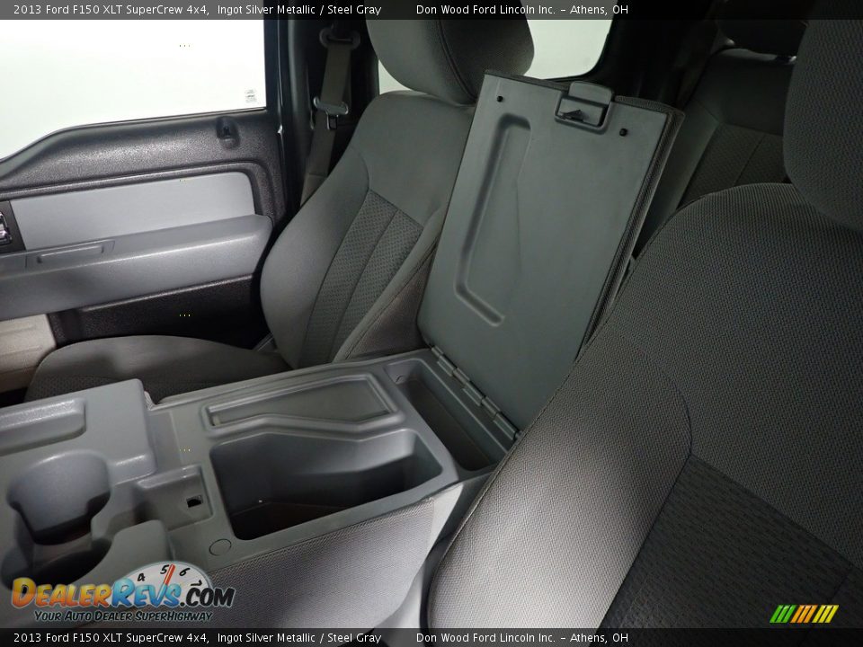 2013 Ford F150 XLT SuperCrew 4x4 Ingot Silver Metallic / Steel Gray Photo #33