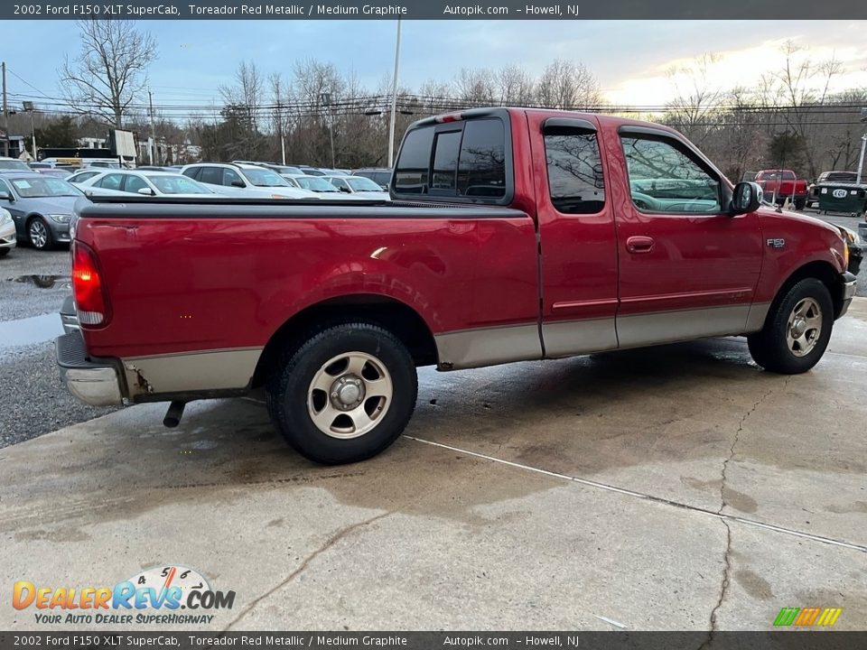 2002 Ford F150 XLT SuperCab Toreador Red Metallic / Medium Graphite Photo #4