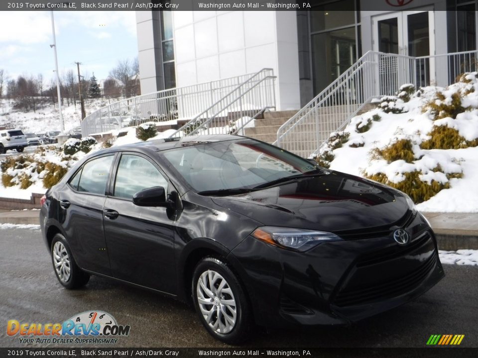 2019 Toyota Corolla LE Black Sand Pearl / Ash/Dark Gray Photo #1