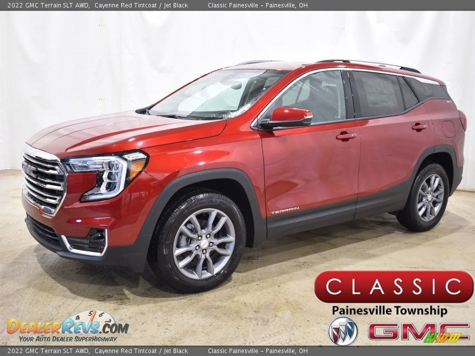 2022 GMC Terrain SLT AWD Cayenne Red Tintcoat / Jet Black Photo #1