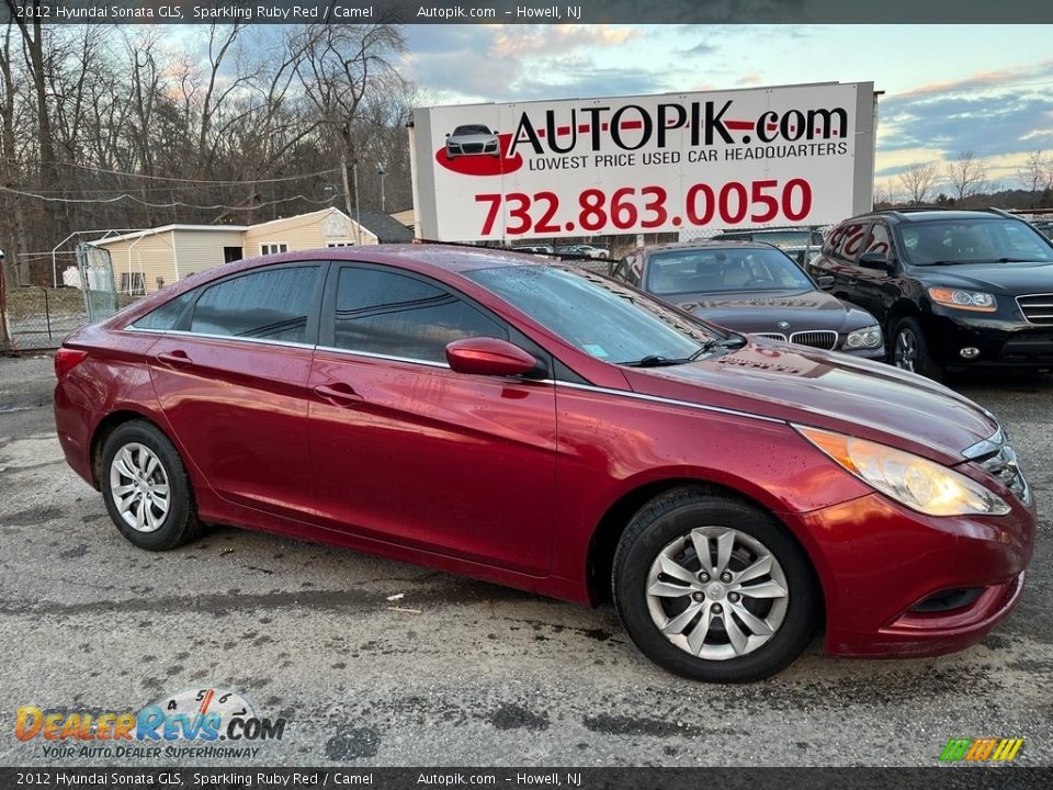 2012 Hyundai Sonata GLS Sparkling Ruby Red / Camel Photo #1