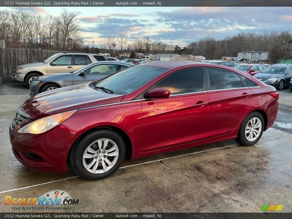 2012 Hyundai Sonata GLS Sparkling Ruby Red / Camel Photo #3