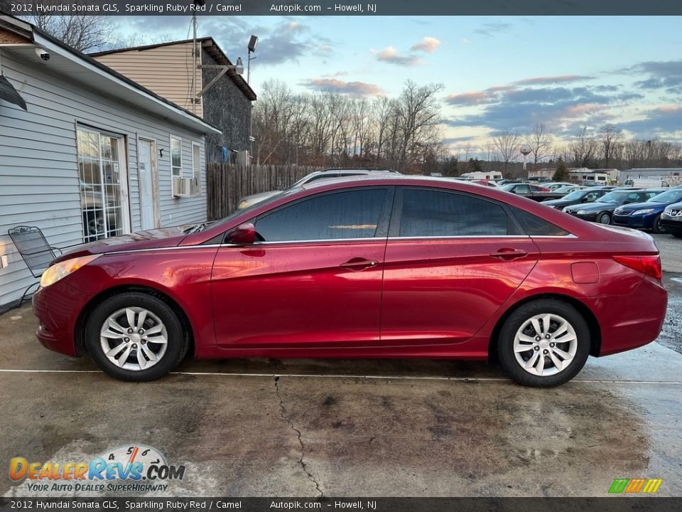 2012 Hyundai Sonata GLS Sparkling Ruby Red / Camel Photo #4