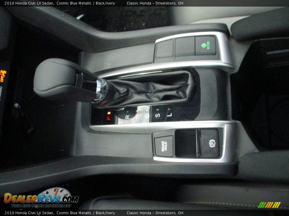 2019 Honda Civic LX Sedan Cosmic Blue Metallic / Black/Ivory Photo #33