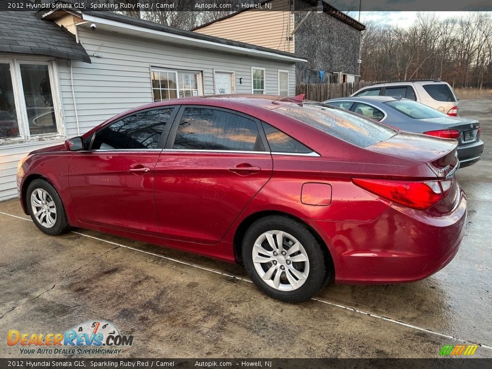 2012 Hyundai Sonata GLS Sparkling Ruby Red / Camel Photo #5