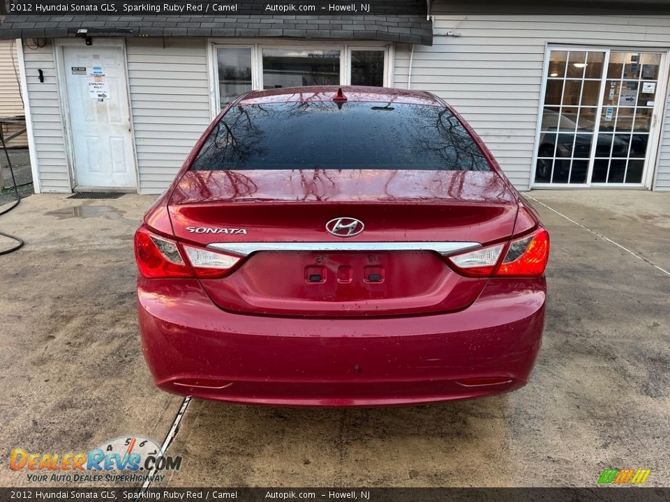 2012 Hyundai Sonata GLS Sparkling Ruby Red / Camel Photo #7