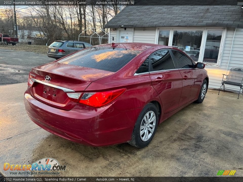 2012 Hyundai Sonata GLS Sparkling Ruby Red / Camel Photo #8