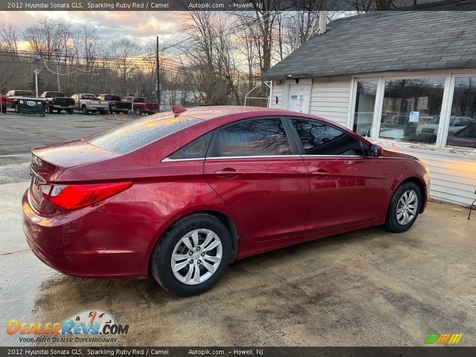 2012 Hyundai Sonata GLS Sparkling Ruby Red / Camel Photo #9