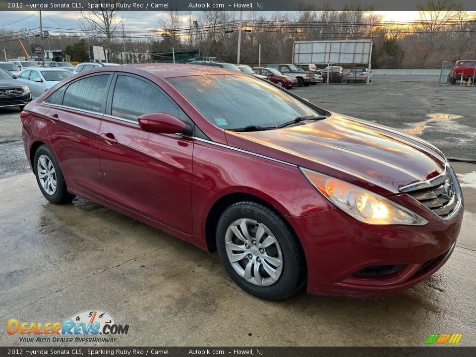 2012 Hyundai Sonata GLS Sparkling Ruby Red / Camel Photo #11