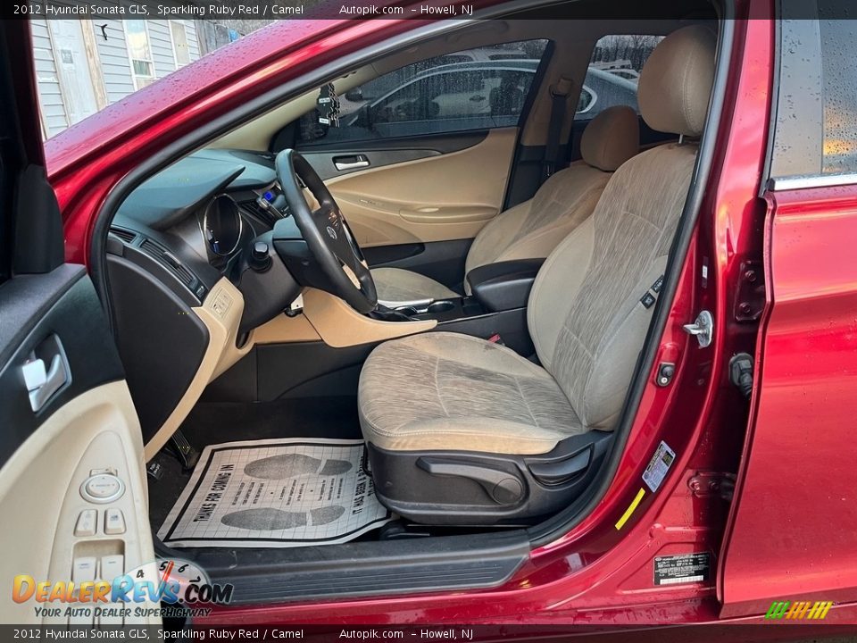 2012 Hyundai Sonata GLS Sparkling Ruby Red / Camel Photo #12