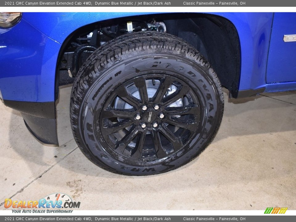 2021 GMC Canyon Elevation Extended Cab 4WD Dynamic Blue Metallic / Jet Black/Dark Ash Photo #5