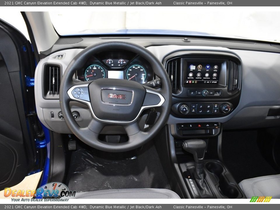 2021 GMC Canyon Elevation Extended Cab 4WD Dynamic Blue Metallic / Jet Black/Dark Ash Photo #9