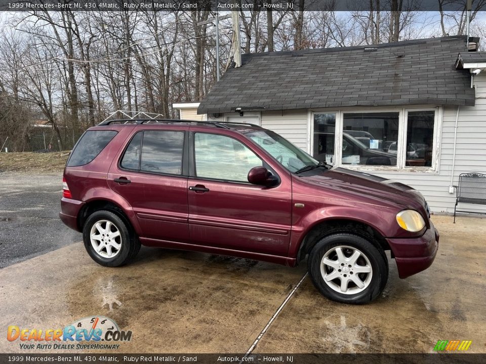 1999 Mercedes-Benz ML 430 4Matic Ruby Red Metallic / Sand Photo #3