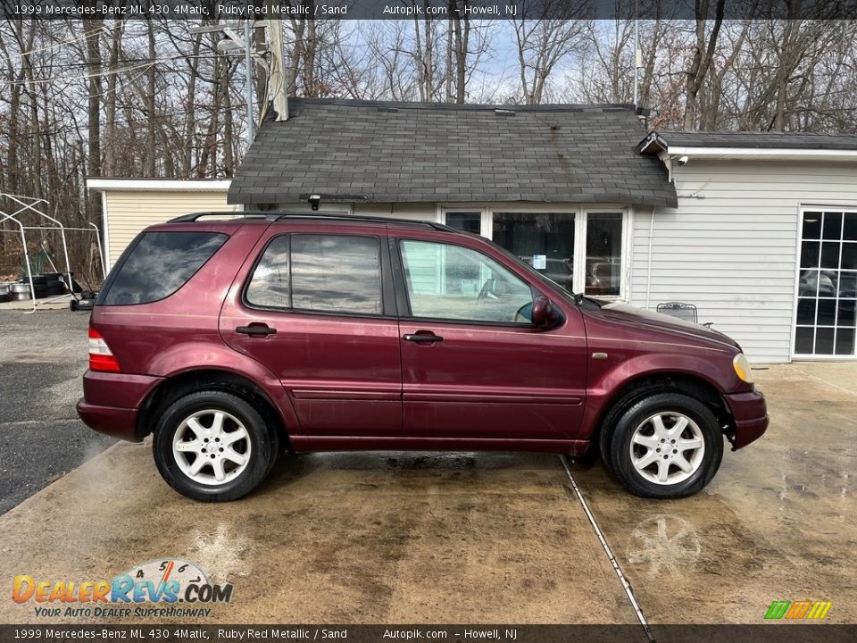 1999 Mercedes-Benz ML 430 4Matic Ruby Red Metallic / Sand Photo #4