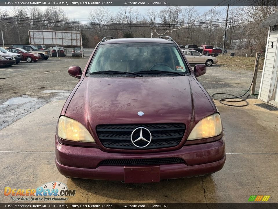 1999 Mercedes-Benz ML 430 4Matic Ruby Red Metallic / Sand Photo #10