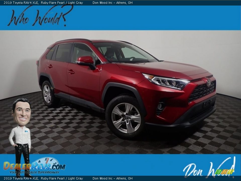 2019 Toyota RAV4 XLE Ruby Flare Pearl / Light Gray Photo #1
