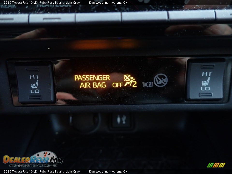 2019 Toyota RAV4 XLE Ruby Flare Pearl / Light Gray Photo #3