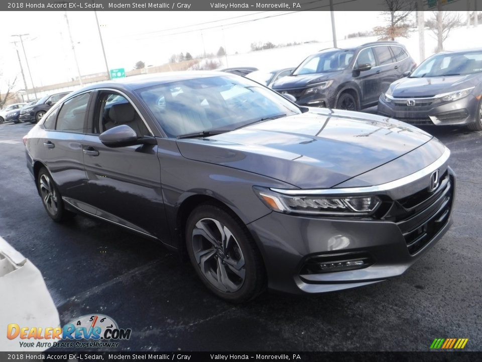 2018 Honda Accord EX-L Sedan Modern Steel Metallic / Gray Photo #6