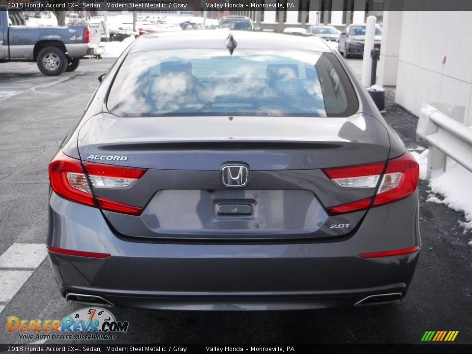 2018 Honda Accord EX-L Sedan Modern Steel Metallic / Gray Photo #7