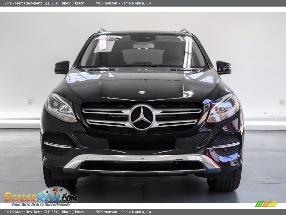 2016 Mercedes-Benz GLE 350 Black / Black Photo #2