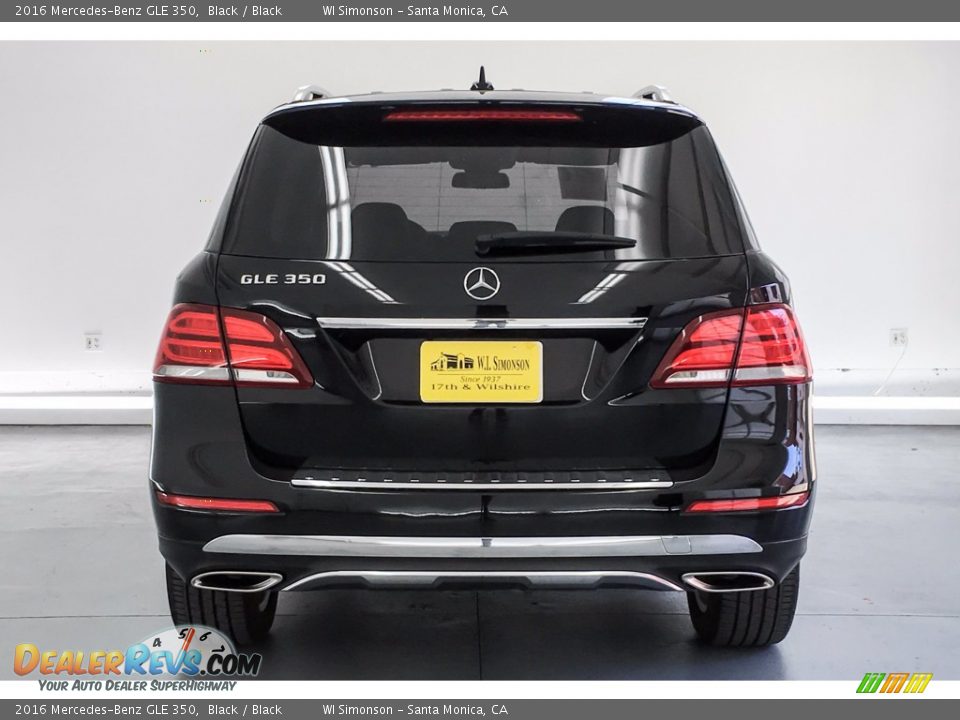 2016 Mercedes-Benz GLE 350 Black / Black Photo #3