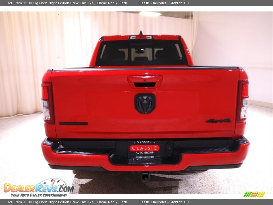 2020 Ram 1500 Big Horn Night Edition Crew Cab 4x4 Flame Red / Black Photo #19