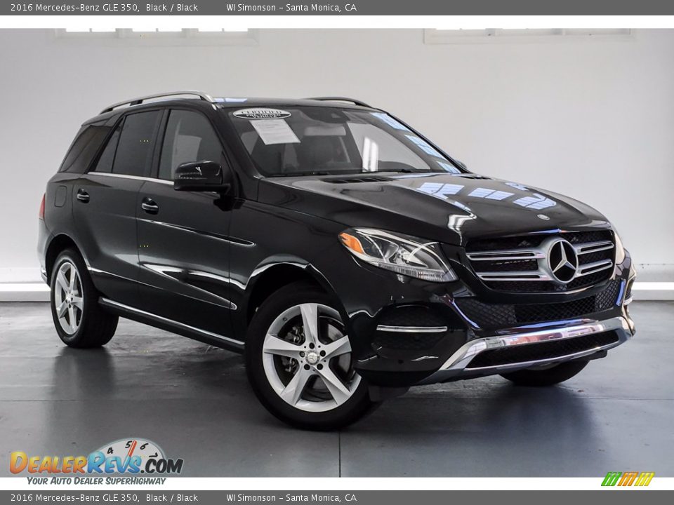 2016 Mercedes-Benz GLE 350 Black / Black Photo #14