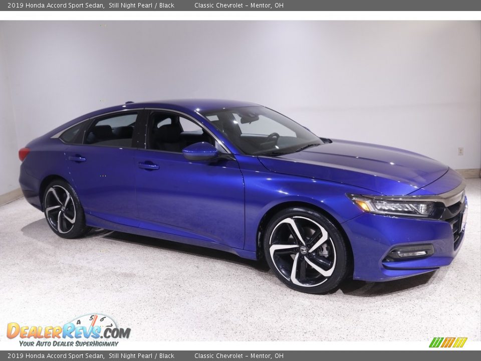 2019 Honda Accord Sport Sedan Still Night Pearl / Black Photo #1