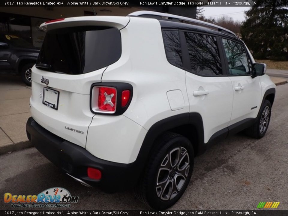 2017 Jeep Renegade Limited 4x4 Alpine White / Bark Brown/Ski Grey Photo #2