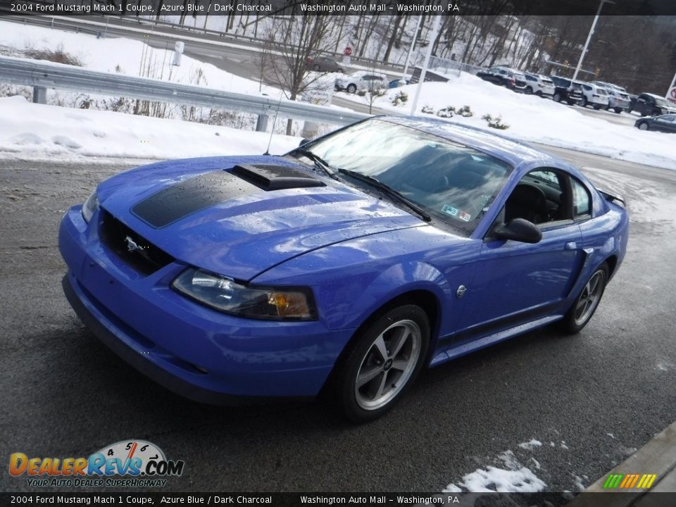 2004 Ford Mustang Mach 1 Coupe Azure Blue / Dark Charcoal Photo #15