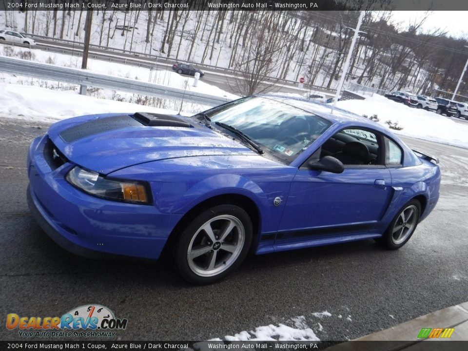 2004 Ford Mustang Mach 1 Coupe Azure Blue / Dark Charcoal Photo #16