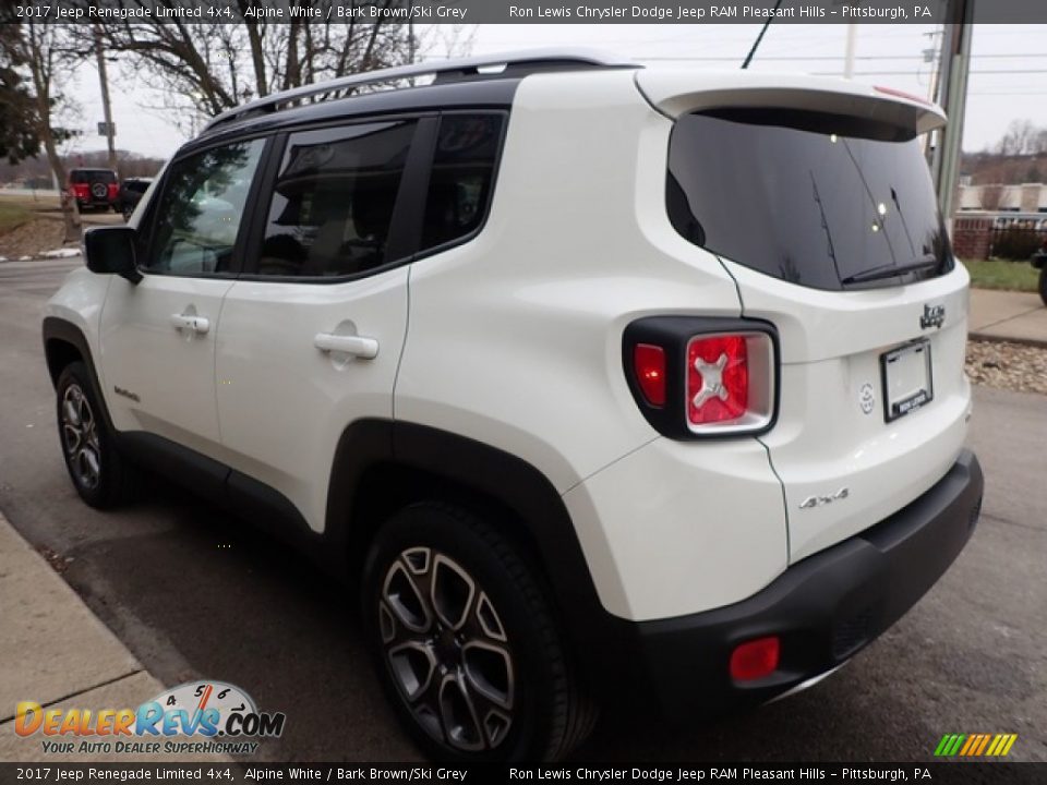 2017 Jeep Renegade Limited 4x4 Alpine White / Bark Brown/Ski Grey Photo #5