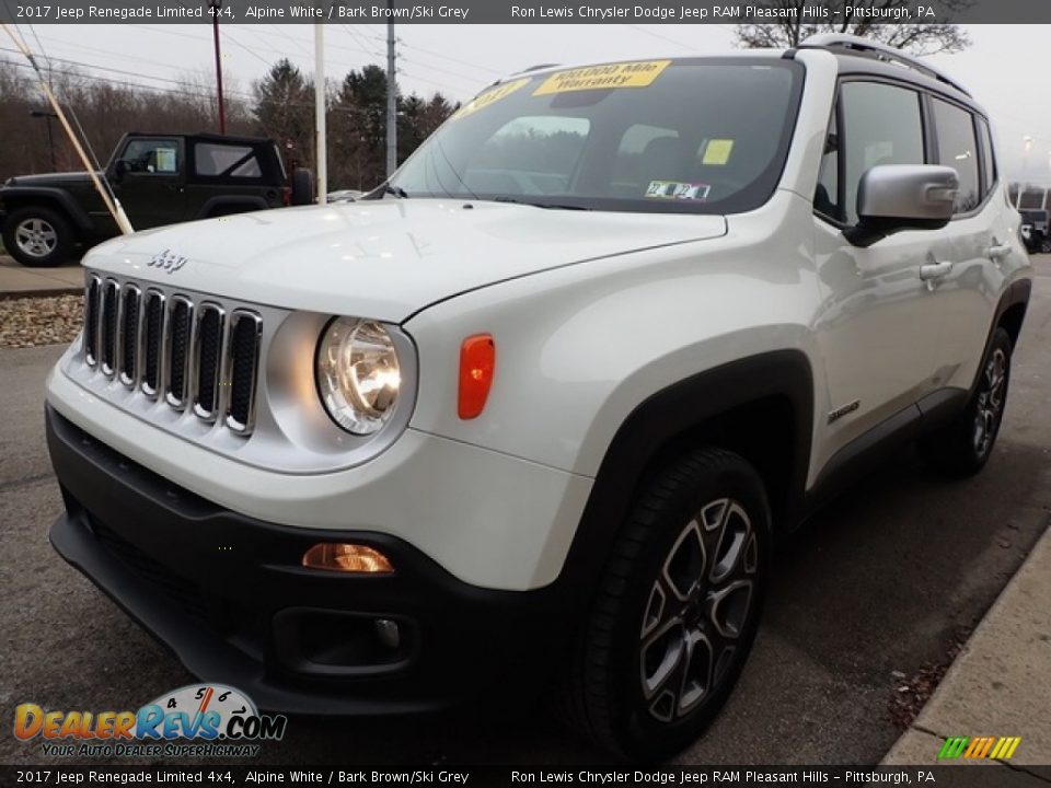 2017 Jeep Renegade Limited 4x4 Alpine White / Bark Brown/Ski Grey Photo #7