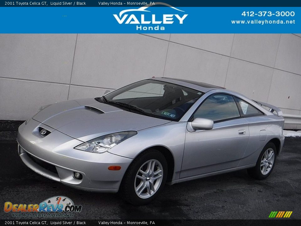 2001 Toyota Celica GT Liquid Silver / Black Photo #1