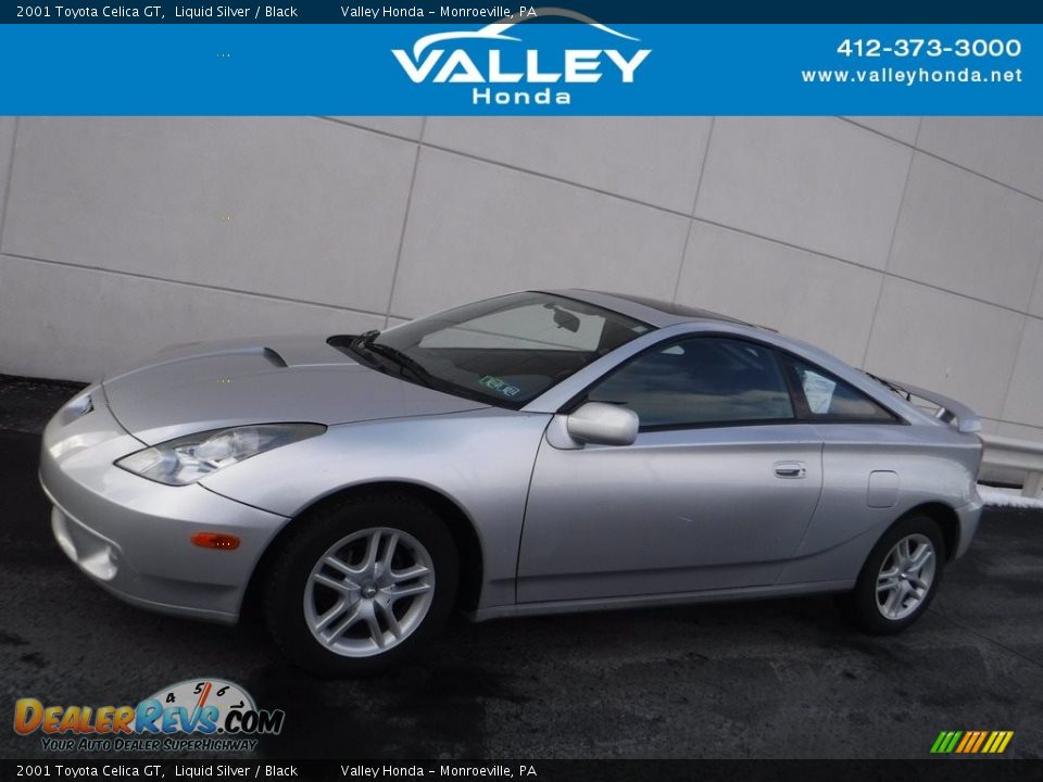 2001 Toyota Celica GT Liquid Silver / Black Photo #2