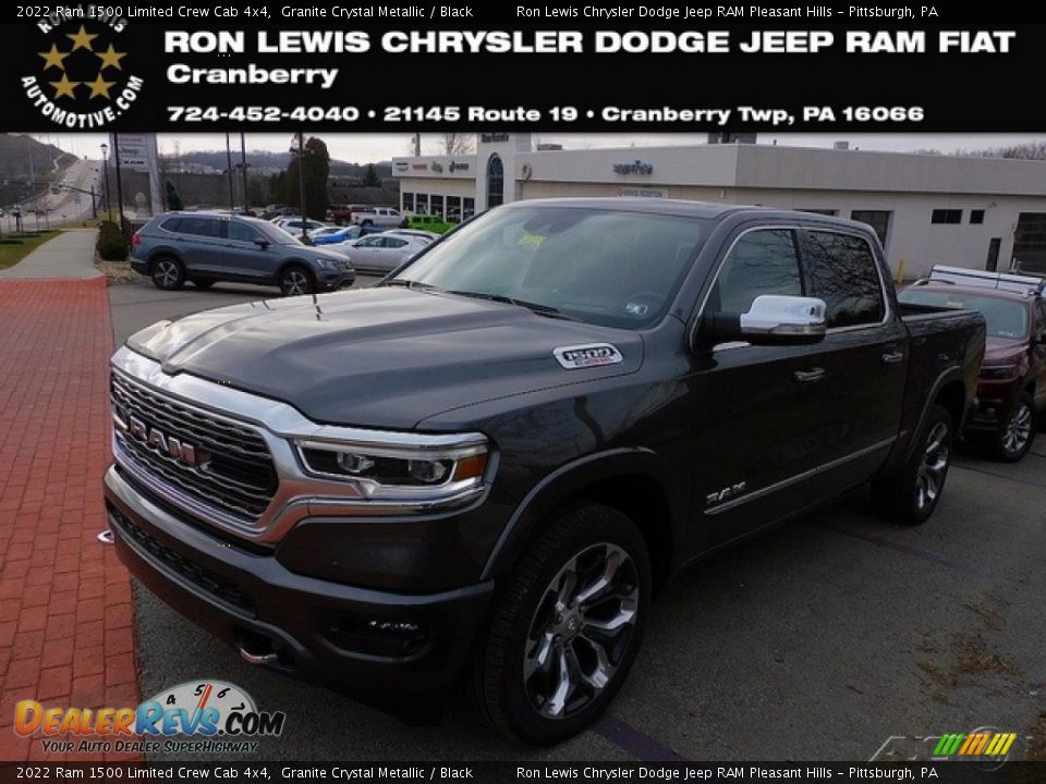 2022 Ram 1500 Limited Crew Cab 4x4 Granite Crystal Metallic / Black Photo #1