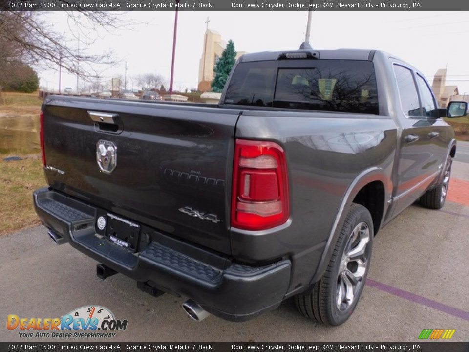 2022 Ram 1500 Limited Crew Cab 4x4 Granite Crystal Metallic / Black Photo #5