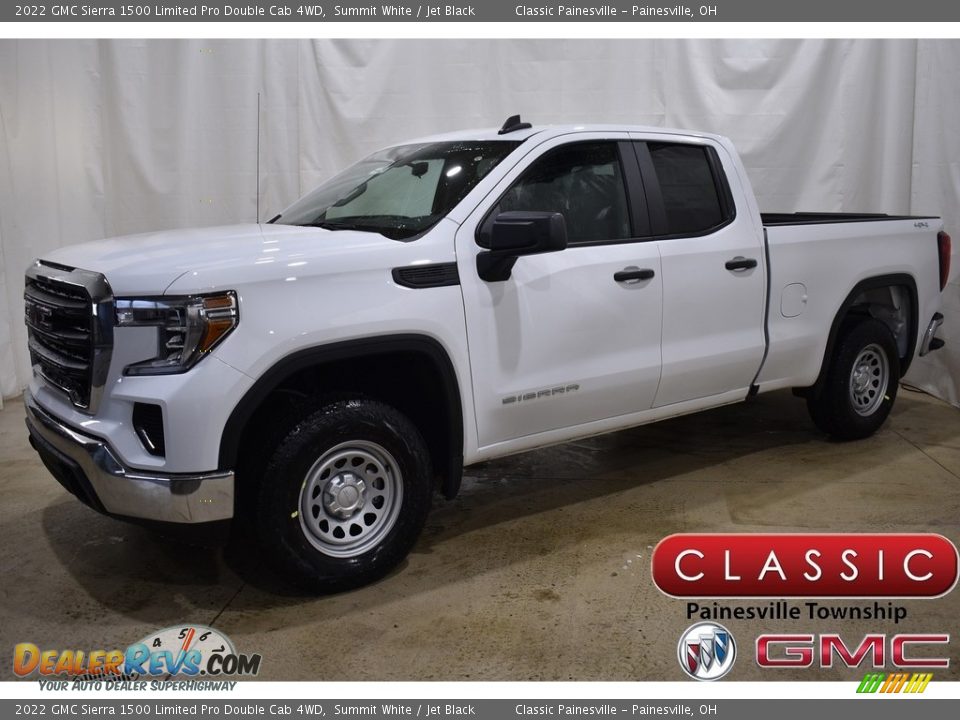 2022 GMC Sierra 1500 Limited Pro Double Cab 4WD Summit White / Jet Black Photo #1