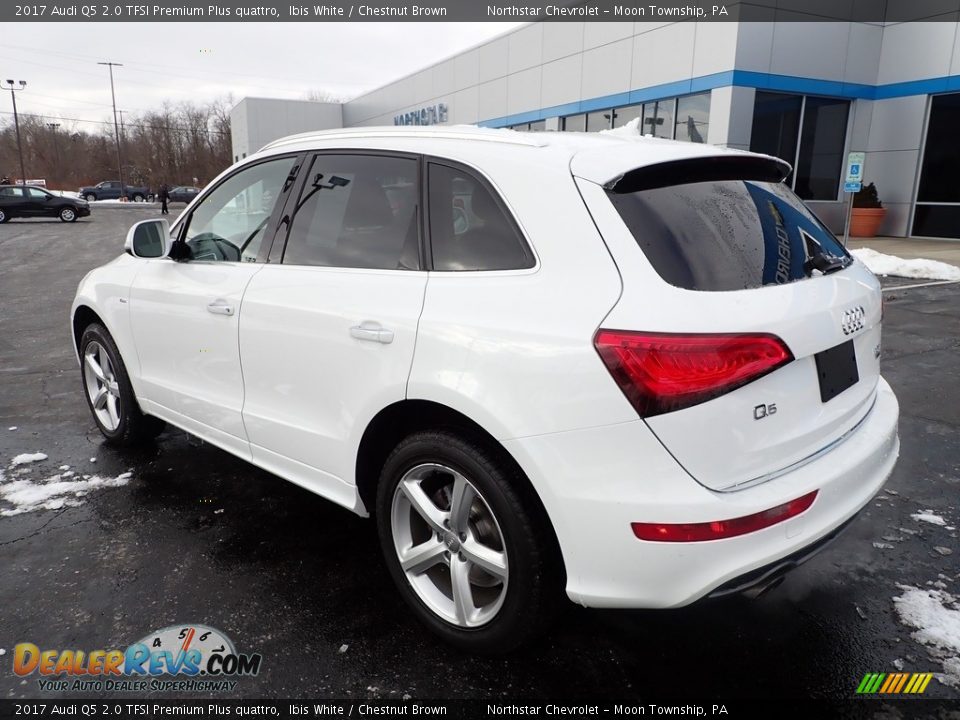 2017 Audi Q5 2.0 TFSI Premium Plus quattro Ibis White / Chestnut Brown Photo #4