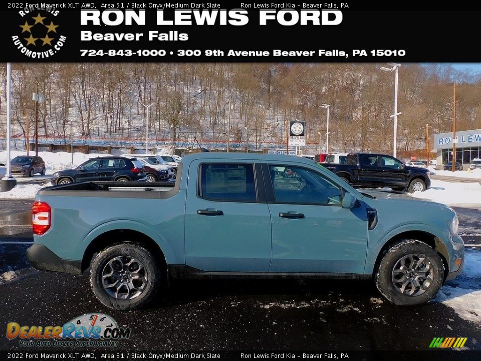 2022 Ford Maverick XLT AWD Area 51 / Black Onyx/Medium Dark Slate Photo #1