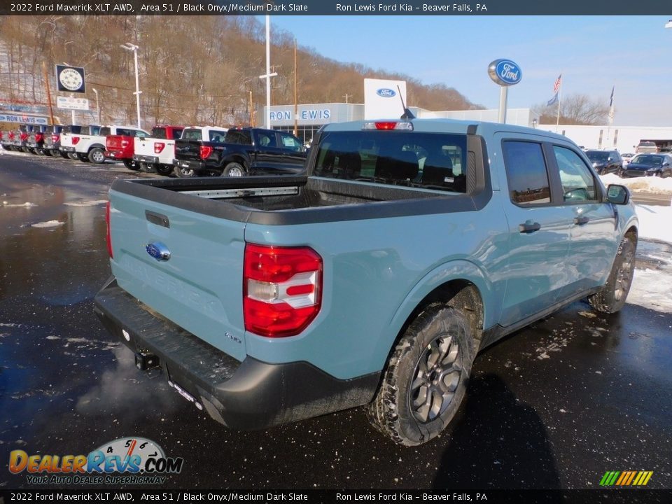 2022 Ford Maverick XLT AWD Area 51 / Black Onyx/Medium Dark Slate Photo #2