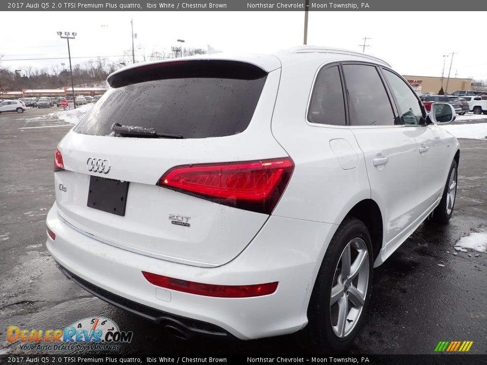 2017 Audi Q5 2.0 TFSI Premium Plus quattro Ibis White / Chestnut Brown Photo #7