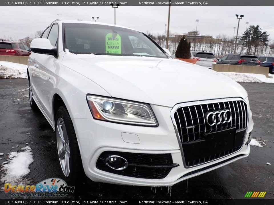 2017 Audi Q5 2.0 TFSI Premium Plus quattro Ibis White / Chestnut Brown Photo #11