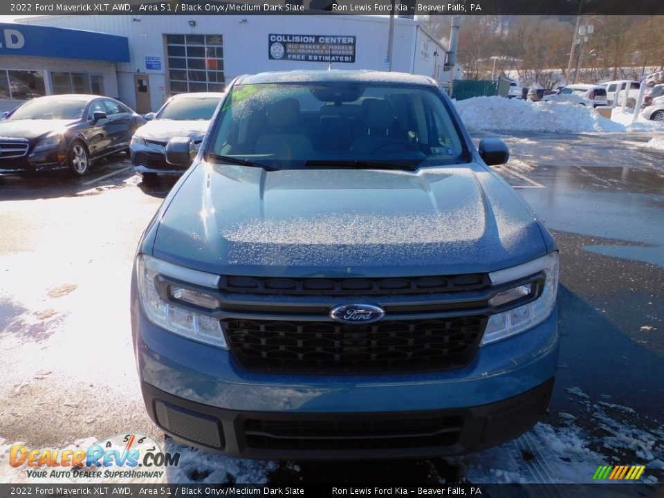 2022 Ford Maverick XLT AWD Area 51 / Black Onyx/Medium Dark Slate Photo #8
