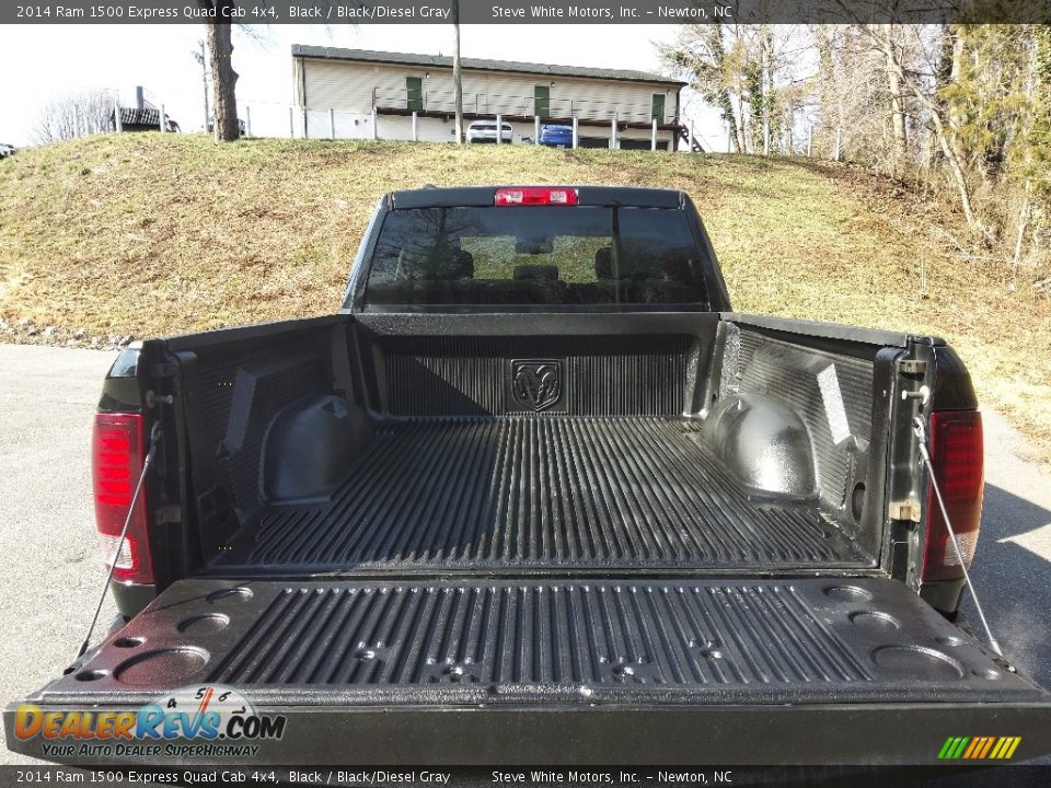 2014 Ram 1500 Express Quad Cab 4x4 Black / Black/Diesel Gray Photo #9