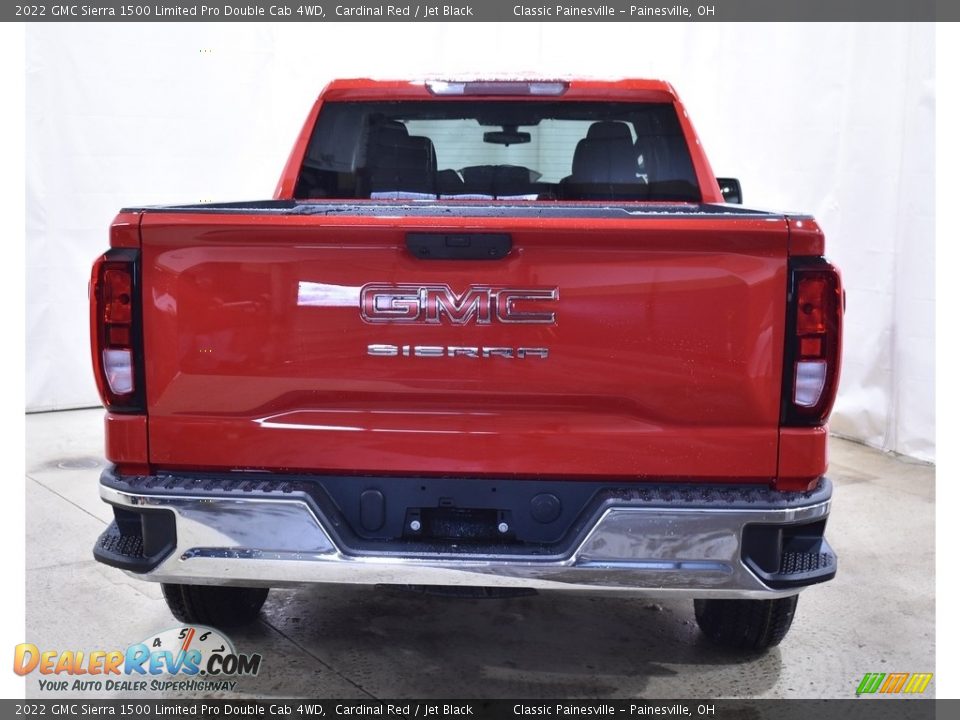 2022 GMC Sierra 1500 Limited Pro Double Cab 4WD Cardinal Red / Jet Black Photo #3