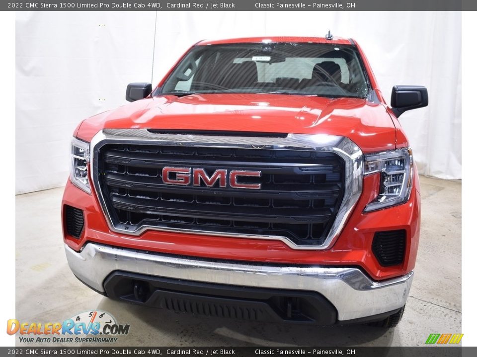 2022 GMC Sierra 1500 Limited Pro Double Cab 4WD Cardinal Red / Jet Black Photo #4