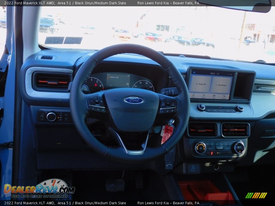 2022 Ford Maverick XLT AWD Area 51 / Black Onyx/Medium Dark Slate Photo #13