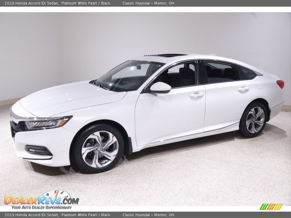2019 Honda Accord EX Sedan Platinum White Pearl / Black Photo #3
